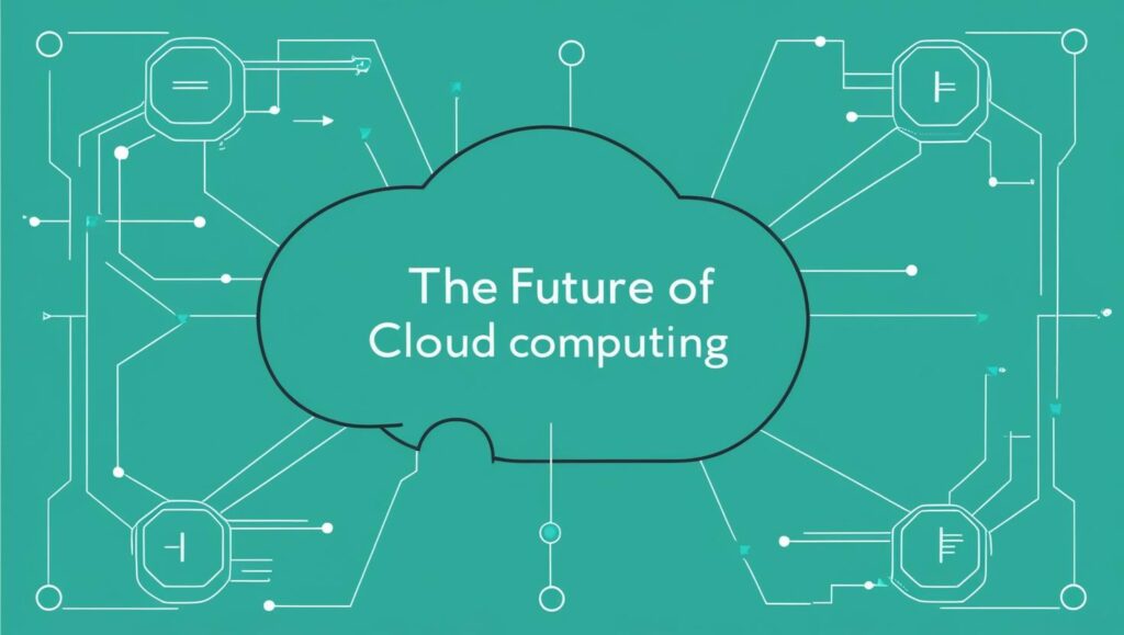 The Future of Cloud Computing write a text with single colur cloud computing