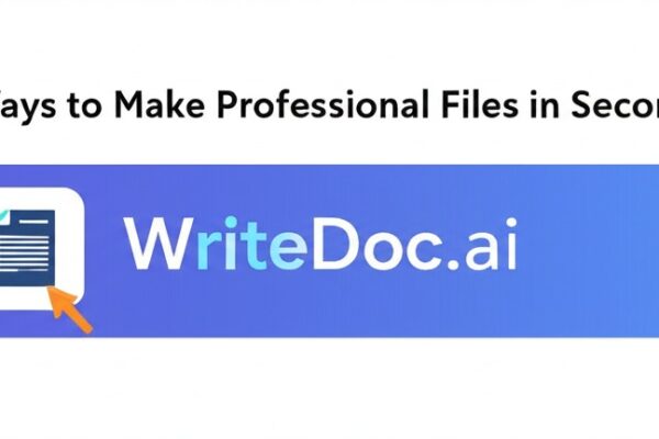 Simple Ways to Make Professional Files in Seconds with WriteDoc.ai writedoc.ai