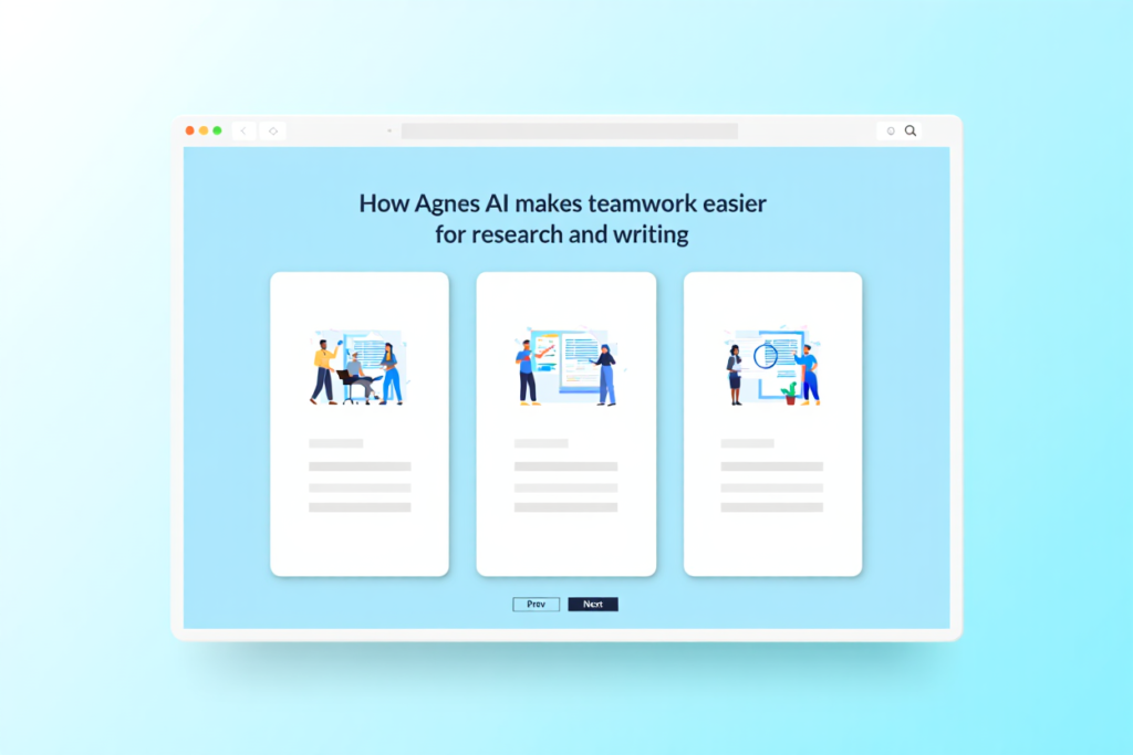 How Agnes AI makes teamwork easier for research and writing AGNES